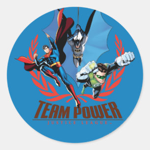 Sticker Rond Équipe de la Ligue de Justice