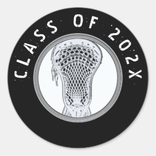 Sticker Rond Équipe de Lacrosse