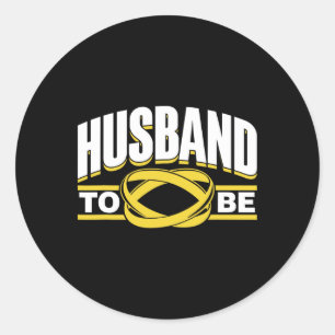Sticker Rond Équipe de mariée à marier Fête du marié Bachelor 