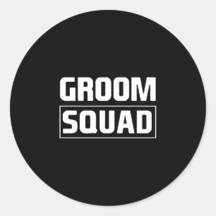 Sticker Rond Équipe de mariés hommes groupe d'enterrement de vi