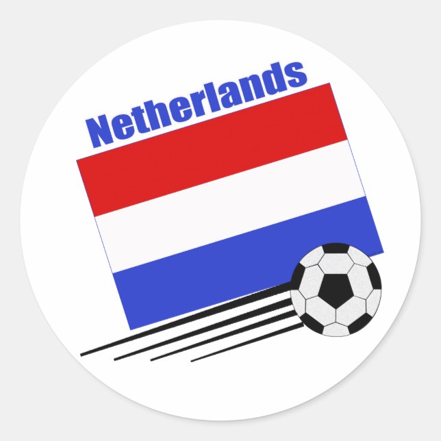 Sticker Rond Équipe de Pays-Bas (Devant)