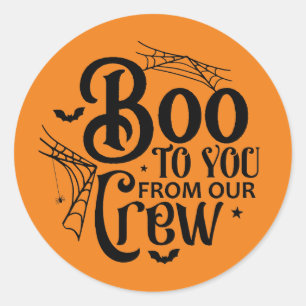 Sticker Rond Equipe de plaisirs Halloween