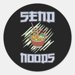 Sticker Rond Équipe de Ramen Lover cadeau parfait