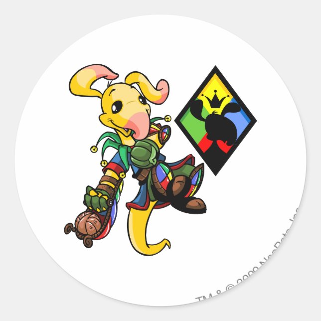 Sticker Rond Équipe de Roo Island Capitaine 1 (Devant)