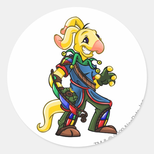 Sticker Rond Équipe de Roo Island Capitaine 2 (Devant)