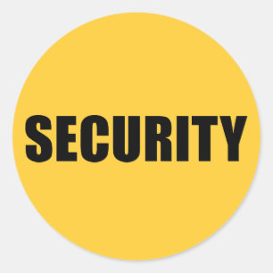 Sticker Rond Équipe de sécurité d'événement