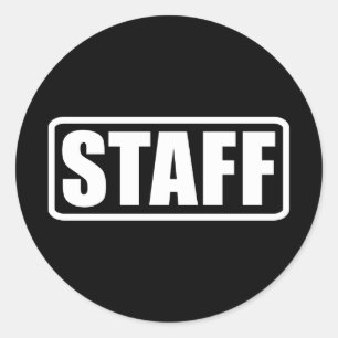 Sticker Rond Équipe de sécurité du personnel d'événement Équipe