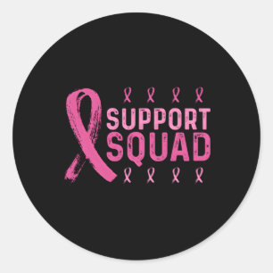 Sticker Rond Équipe de soutien au cancer du sein