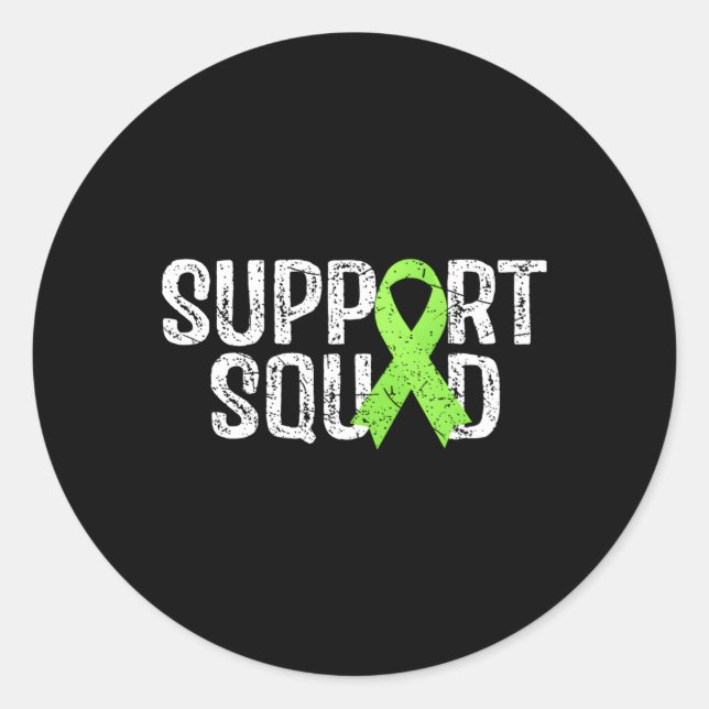 Sticker Rond Équipe de soutien Non Hodgkins Sensibilisation au  (Devant)