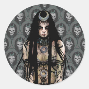 Sticker Rond Équipe de suicide   Enchanteuse