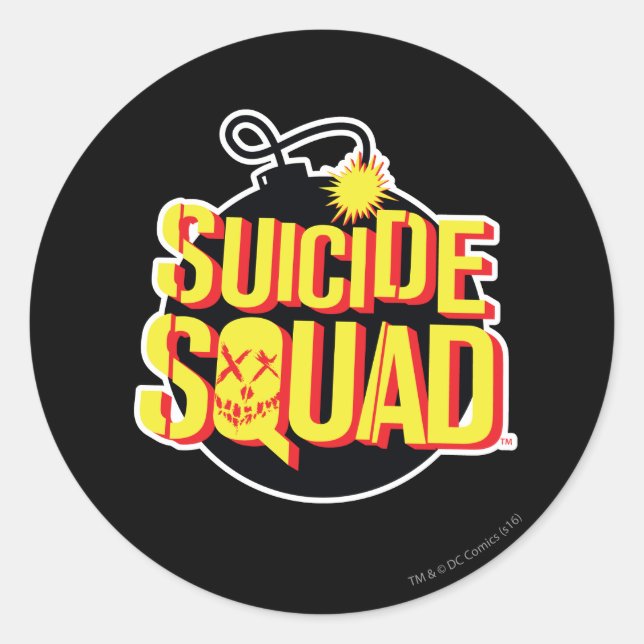 Sticker Rond Équipe de suicide | Logo de la bombe