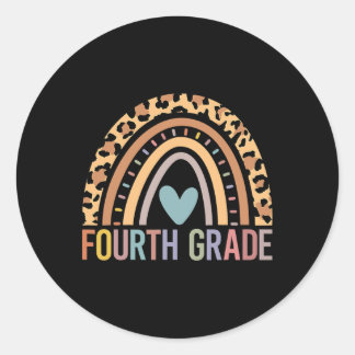 Sticker Rond Équipe d'enseignant 4e G de classe Rainbow Girls B