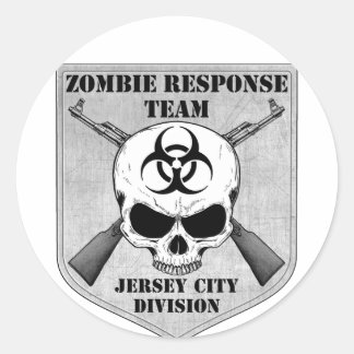 Sticker Rond Équipe d'intervention de Zombie : Division de la v