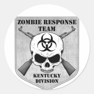 Sticker Rond Équipe d'intervention de Zombie : Division Kentuck