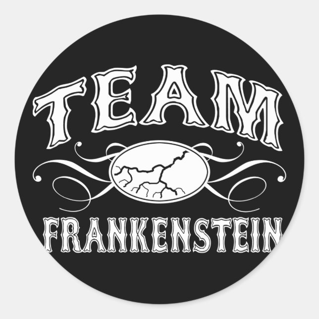 Sticker Rond Équipe Frankenstein (Devant)