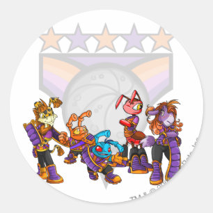 Sticker Rond Équipe Kreludor