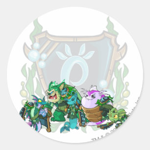 Sticker Rond Équipe Maraqua
