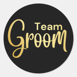 Sticker Rond Équipe Mariée Bachelorette Party Bridesservantes