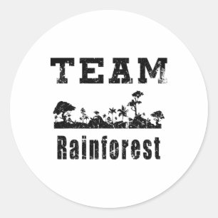Sticker Rond Équipe Rainforest Jour des terres Vintage