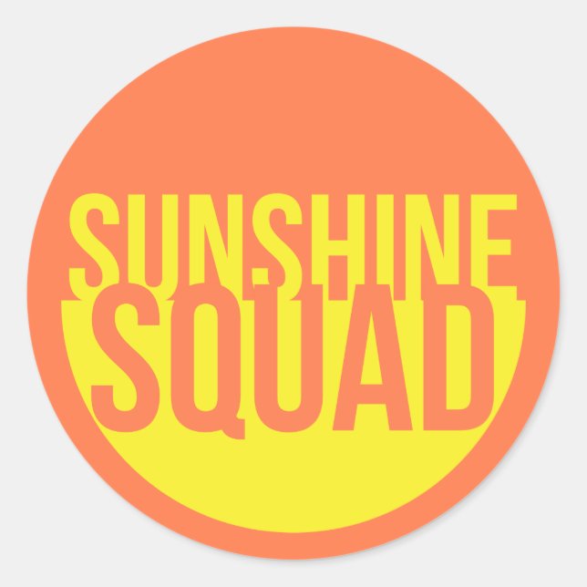 Sticker Rond Équipe Sunshine (Devant)