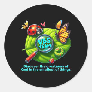 Sticker Rond Équipe Vbs 2025 Aventure des insectes les plus pet