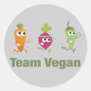 Sticker Rond Équipe Vegan