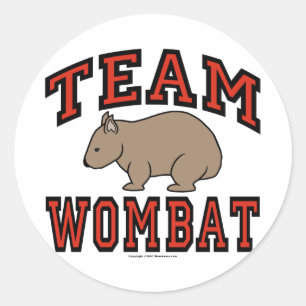 Sticker Rond Équipe Wombat III