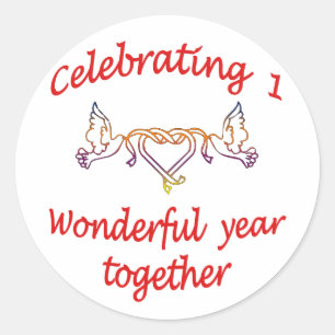 Sticker Rond ęr. ANNIVERSAIRE