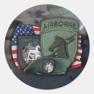 Sticker Rond ęr Bâton d'ussocom de socom de commande