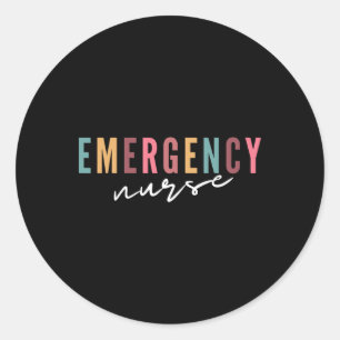Sticker Rond Er Infirmière Salle D'Urgence Infirmière École D'I