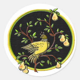 Sticker Rond ęr Jour de l'autocollant #1 de Noël