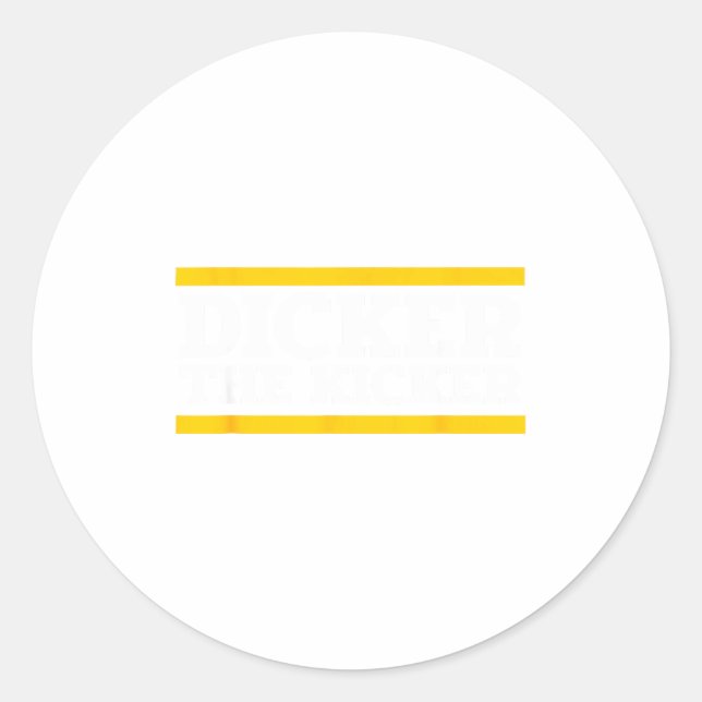 Sticker Rond Er The Kicker  (Devant)