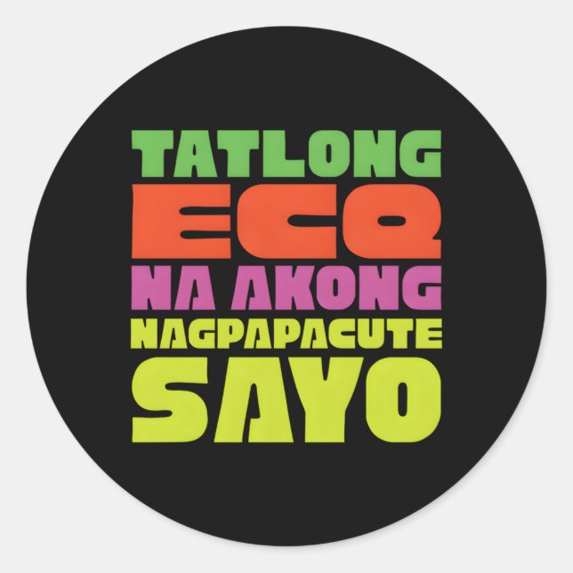 Sticker Rond Eraserheads Song Ecq Edition (Devant)