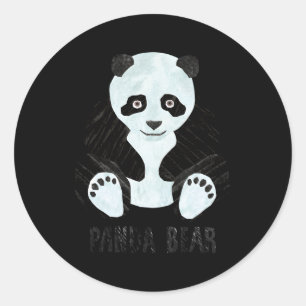 Sticker Rond Eric Carle Panda Bear