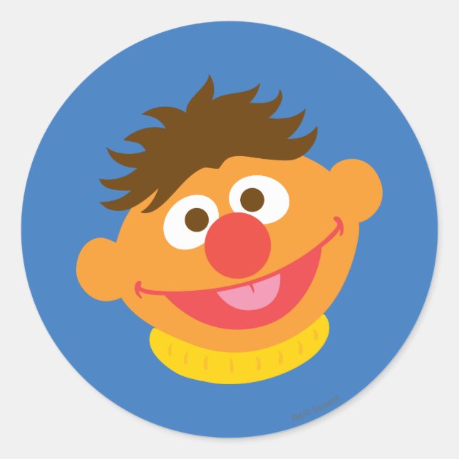 Sticker Rond Ernie Face (Devant)