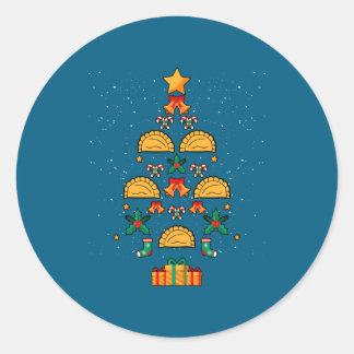 Sticker Rond Erogi Lish Land Christmas Tree Xmas Long Sleeve 