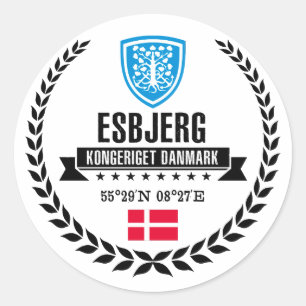Sticker Rond Esbjerg