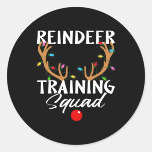 Sticker Rond Escadrille d'entraînement de coureur de rennes de
