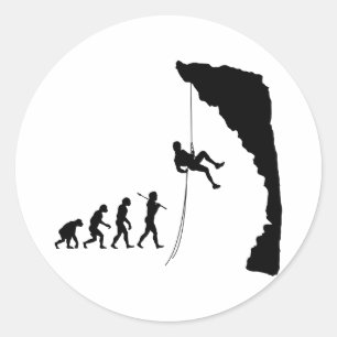 Sticker Rond Escalade de roche