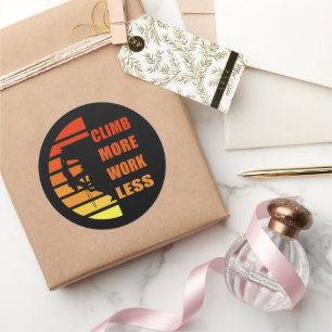 Sticker Rond Escalade rock motivationnelle disant