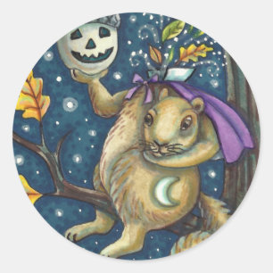 STICKER ROND ESCALIER DE COUCHER HOLLOW & ACORN, FUNNY HALLOWEE