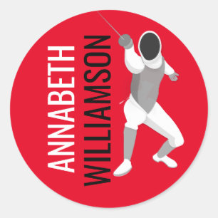 Sticker Rond Escrime