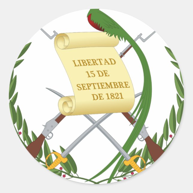 Sticker Rond Escudo de armas de Guatemala (Devant)