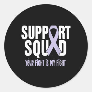 Sticker Rond Esophageal Cancer Support Squad Esophageal Cancer