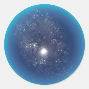 Sticker Rond Espace lointain