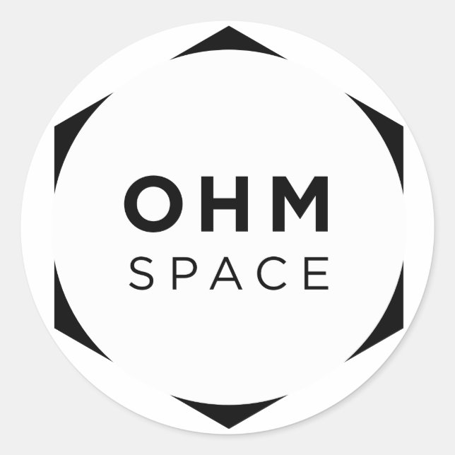 Sticker Rond Espace OHM (Devant)