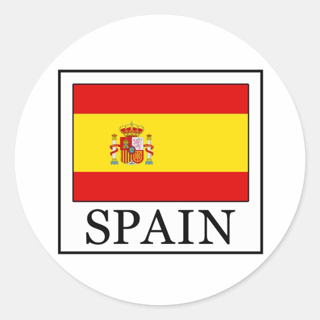 Sticker Rond Espagne (Devant)