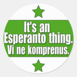 Sticker Rond EsperantoThing