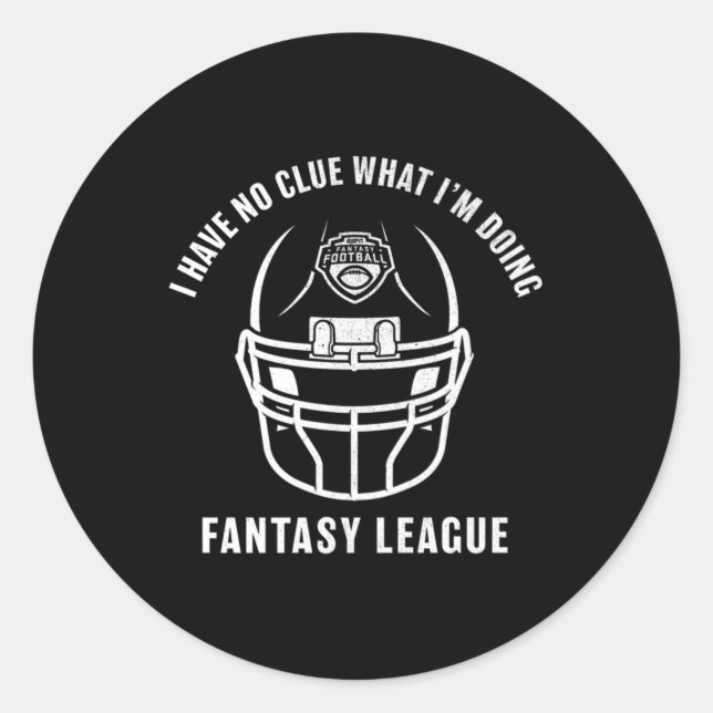 Sticker Rond ESPN Football d'Imaginaire Je n'ai aucune idée de  (Devant)