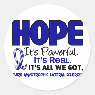 Sticker Rond ESPOIR 1 de SAL Lou Gehrig's Disease